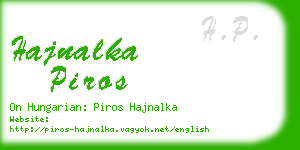 hajnalka piros business card